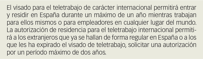 visado para el teletrabajo