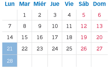 agenda tributaria febrero 2022