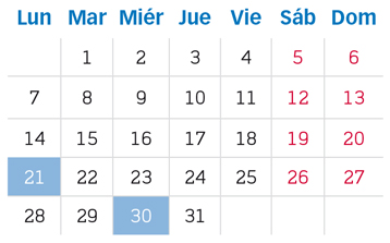 agenda tributaria marzo 2022